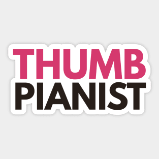 Kalimba Thumb Pianist Sticker